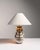 1970s Traditional Rich Painted Brown Hand-Painted Ceramic Table Lamp For Sale - Image 9 of 10
