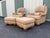 Bradington Young A Pair of Bradington Young Leather Recliners and Ottomans- 1990's For Sale - Image 4 of 12