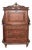 Late 19th Century Victorian Renaissance Revival Carved Drop-Front Secretary Desk For Sale