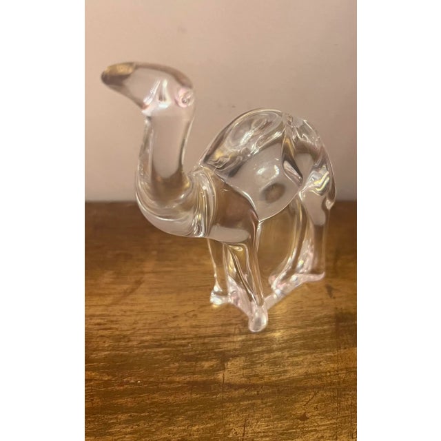 Transparent Baccarat Crystal Figurine Paperweight/Sculpture Noah's Ark Dromedary Camel For Sale - Image 8 of 13