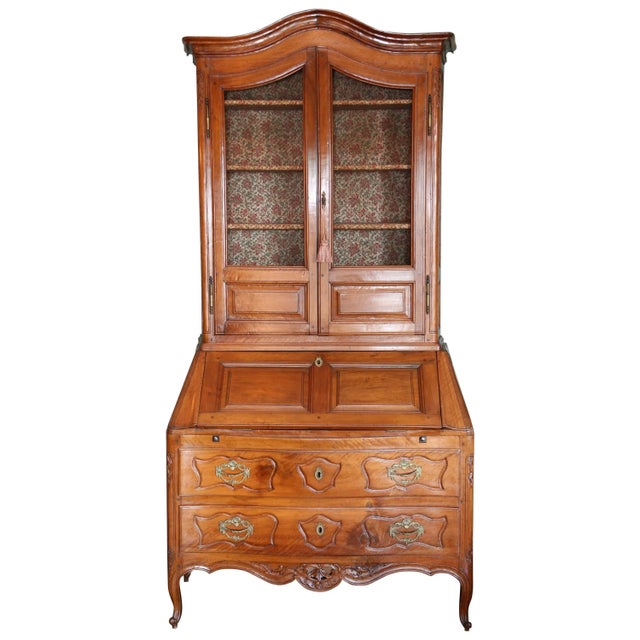 18th Century Louis XV Provincial Walnut Secretaire For Sale - Image 10 of 10