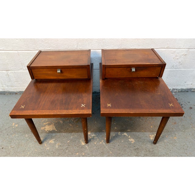 Mid-Century "Accord" End Tables by Merton Gershun for American of Martinsville For Sale In New York - Image 6 of 17