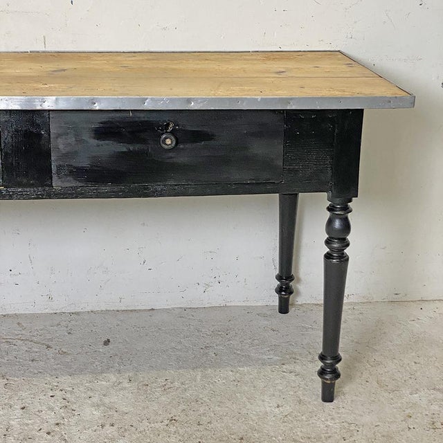 Rustic Console or Worktable, 1950s For Sale - Image 4 of 14
