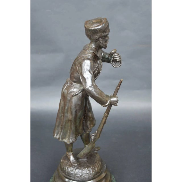 Figurative 19th Century Russian Bronze Sculpture For Sale - Image 3 of 7