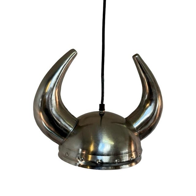 Mid-Century Modern Model Viking Pendant Lamp with Helmet Shaped Ceiling Lamp from Kare Design For Sale - Image 3 of 8