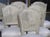 More information coming soon… Hand-carved and hand-painted in the early 1900s, this set of six caned chairs is in the...
