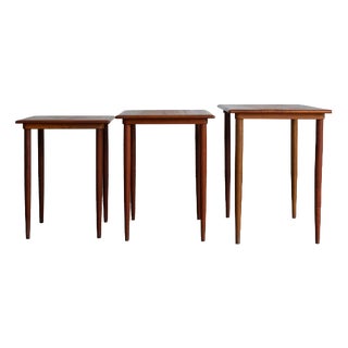 Danish Nesting Tables, Set of 3 For Sale