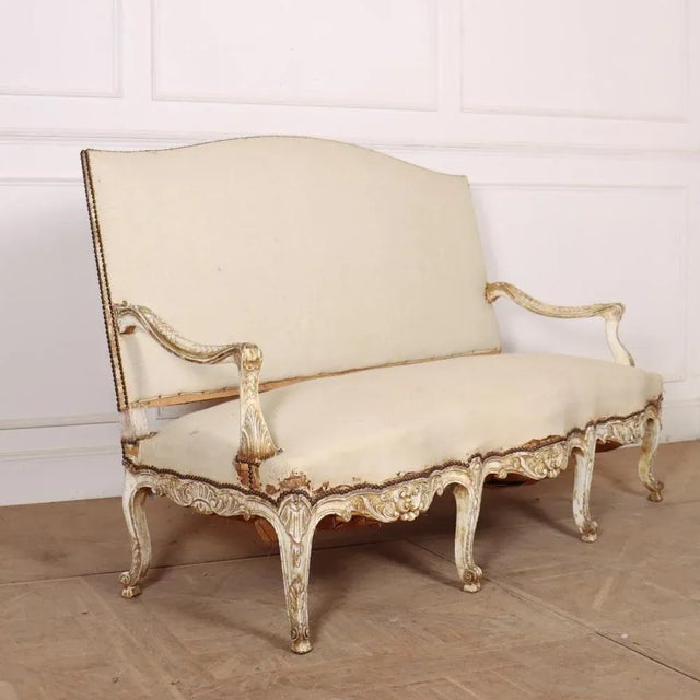 Wood French Canape Sofa, 1890s For Sale - Image 7 of 11