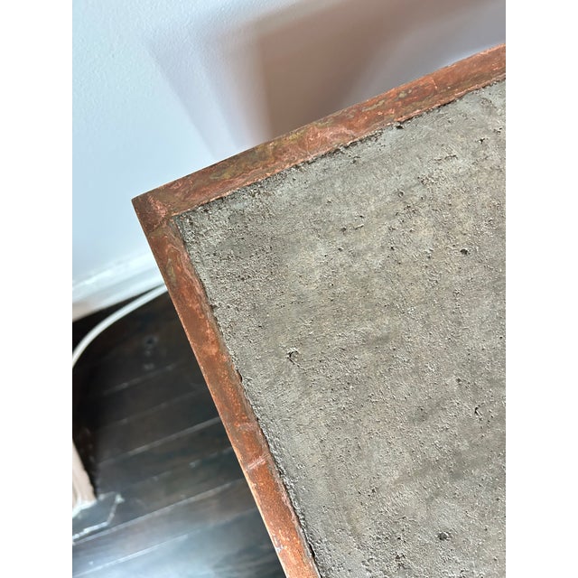 Modern Copper Custom Side Table For Sale - Image 3 of 12