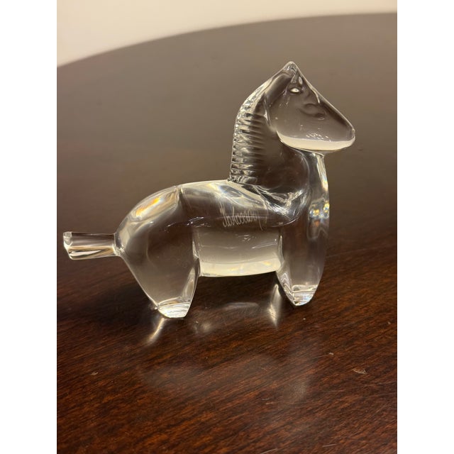 Baccarat Crystal Trojan Horse Figurine For Sale - Image 10 of 12