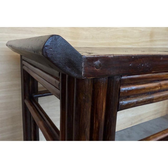 18th Century Chinese Walnut Altar Table For Sale - Image 11 of 18