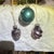 Set of 12 Shiny Brite Christmas ornaments in their original cardboard box. Circa late 1940s to early 1950s, post WWII. All...