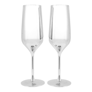 Maybach by Robbe & Berking Pair of Silver Plated Champagne Flute