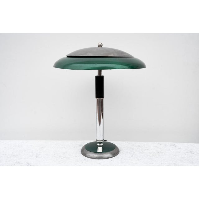 Industrial Art Deco Industrial Table Lamp, 1940 For Sale - Image 3 of 10