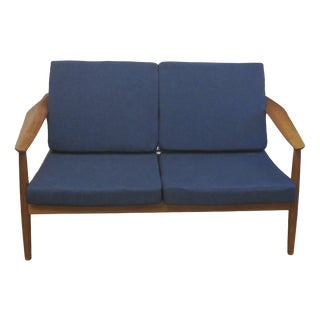 FD 164 Two-Seater Teak Sofa by Arne Vodder for France and Sohn, Denmark, 1960s For Sale