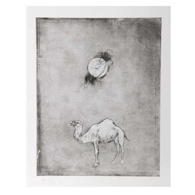 Donald Saff - Camel Moon Etching For Sale