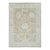 Modern Hand-Knotted Oushak Style Wool Rug in Muted Taupe, Soft Blue, and Seafoam For Sale
