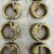 Set of 8 vintage brass napkin rings with elephant design. A great way to add a whimsy flair to your table scape! Features...