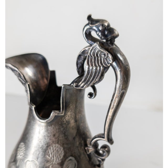 Late 19th Century 19th Century American Victorian Silverplate Pitcher by James W. Tufts For Sale - Image 5 of 12
