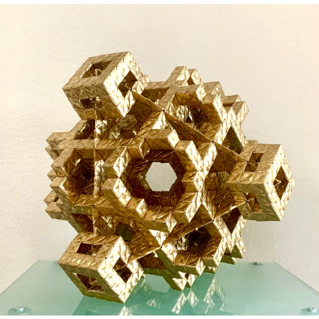 Cubic Fusion Octahedral Pyramid, Original Abstract Sculpture by Vance Houston For Sale In Reno/Lake Tahoe - Image 6 of 9
