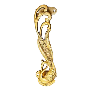 Golden Peacock Door Handle