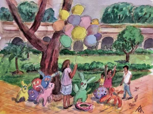 Arnold A. Grossman, Oaxaca Playtime, Circa 1970