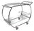 Art Deco Chrome Serving Cart, 1950s For Sale