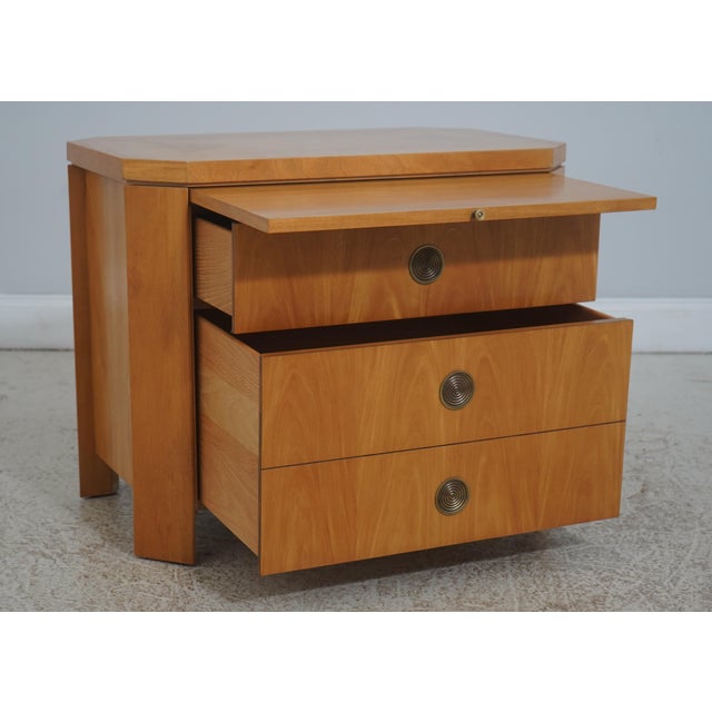 Baker Furniture Company Pair of Baker Charles Pfister Primavera 2 Drawer Nightstands For Sale - Image 4 of 18