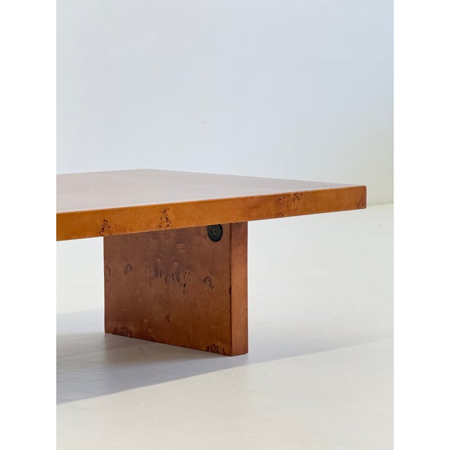 Vintage Coffee Table in Burl Wood by Smania, 1960s For Sale - Image 9 of 14