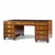 Campaign Baker Furniture Campaign Style Leather Top Partners Desk For Sale - Image 3 of 10