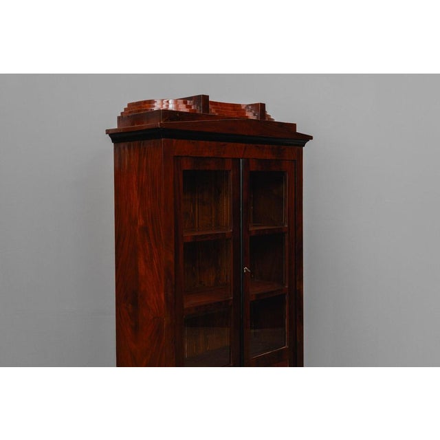Biedermeier Style Bookcase in Mahogany, Early 20th Century For Sale - Image 6 of 18