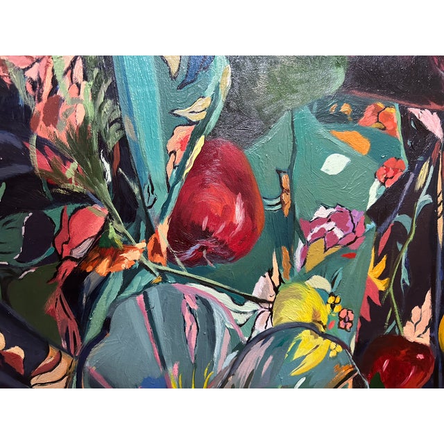 1980s 1980s Large Contemporary Still Life Painting For Sale - Image 5 of 10