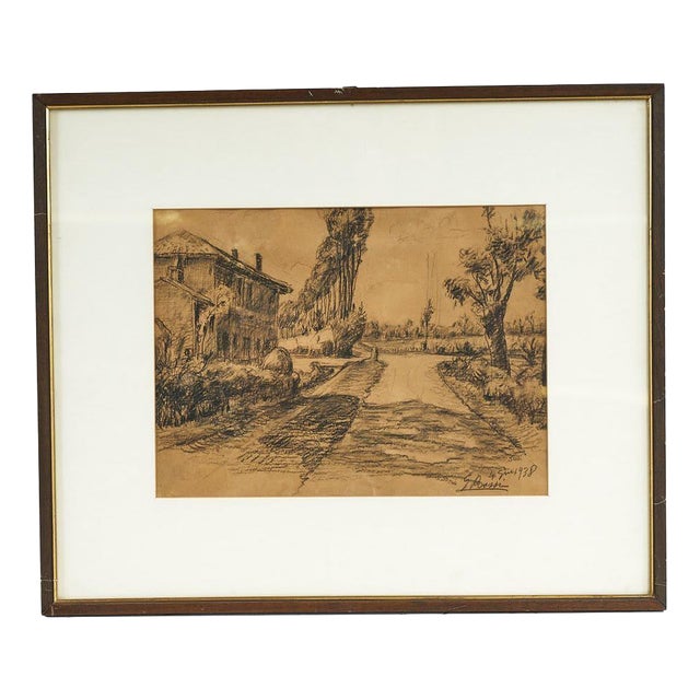 G. Rossi, Industrial Area Design of Ferrara, 1930s, Drawing on Paper For Sale