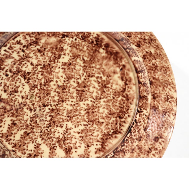English Large Whieldon-Type Creamware Tortoiseshell-Glazed Dish For Sale - Image 12 of 12