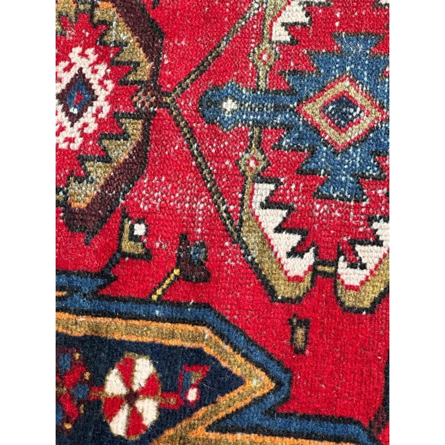 Textile Vintage Mazlaghan Rug, 1950s For Sale - Image 7 of 18