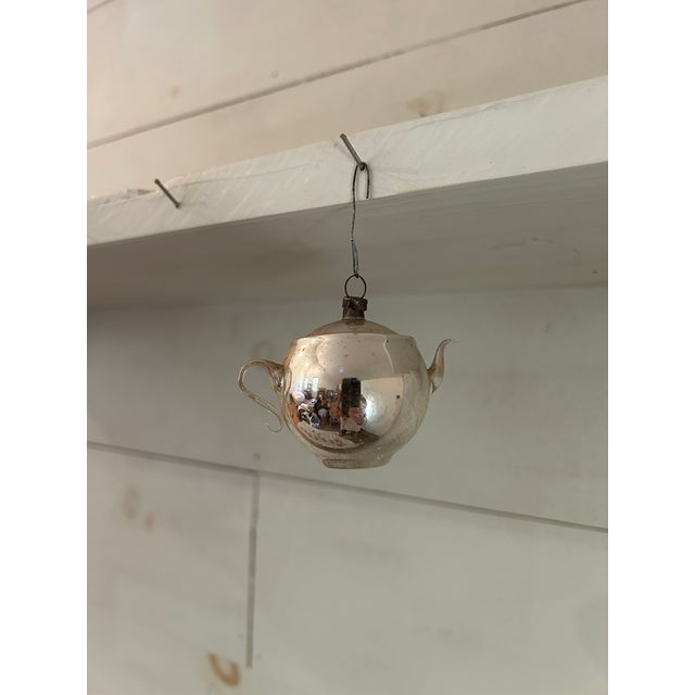 Traditional Antique Teapot Christmas Ornament For Sale - Image 3 of 6