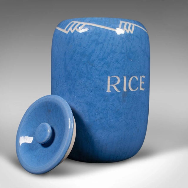 1930's Set of 5 Vintage Kitchen Canisters For Sale - Image 6 of 12