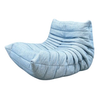Togo One-Seater Sofa in Light Blue from Ligne Roset, 2010s For Sale