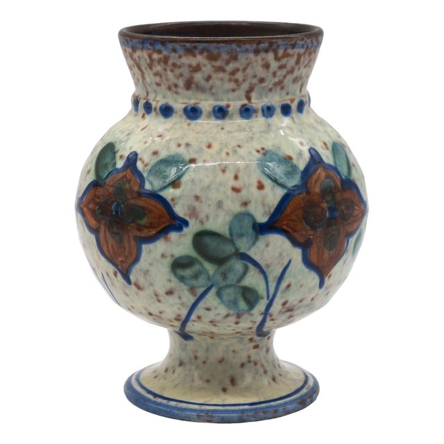 Glazed Pottery Vase from Uppsala Ekeby, 1920s For Sale