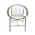 Retro Ring Black Iron Outdoor Chair For Sale