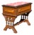 Antique Victorian Slipper Bench Solid Walnut Sewing Stool For Sale