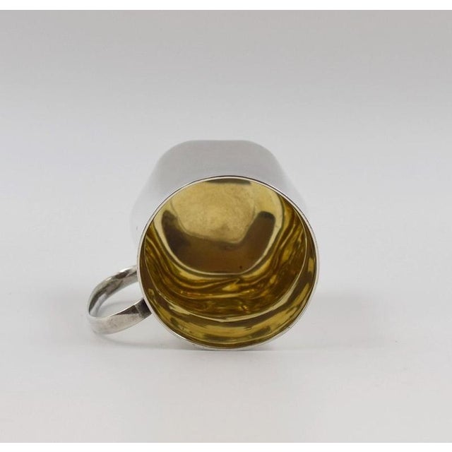 Vintage Modernist Silver Jug by Bulgari, Italy, 20th Century For Sale - Image 5 of 6