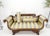 Wood Empire Sofa Sette Loveseat Couch Fine Carved Details Lions Feet For Sale - Image 7 of 12