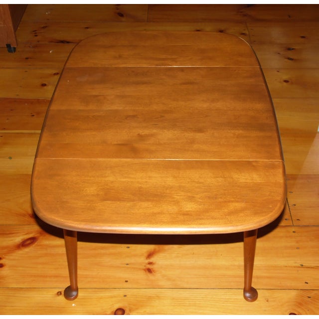 Vintage Baumritter Nutmeg Solid Maple Drop Leaf Pembroke Table Chairish