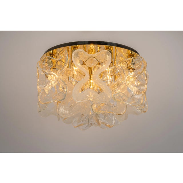 Large Catena Ceiling Light in Murano Glass from Kalmar, Austria, 1960s For Sale - Image 9 of 12