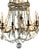 Paul Ferrante Antique Louis XIV Style French Crystal & Silvered Gilt Bronze Chandelier For Sale - Image 4 of 8