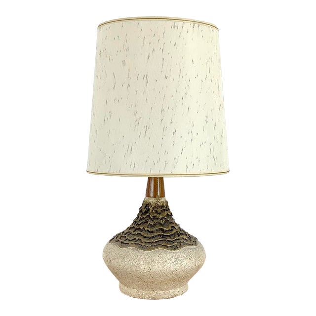 Scandinavian Modern Table Lamp With Shade For Sale