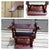 Antique Mahogany Empire Victorian Gothic Revival Trestle Lyre Nightstand Table For Sale - Image 18 of 18