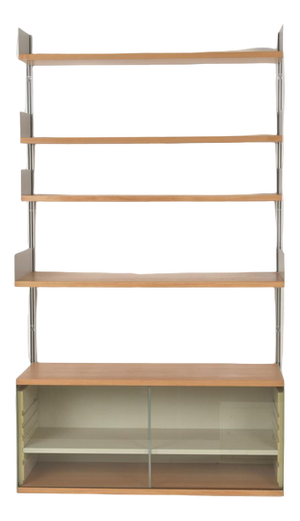 Model 606 Shelving System in Beech by Dieter Rams for Vitsoe, Germany, 1960s