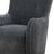 Slate Velvet Modern Transitional Sculpted Wingback Chair For Sale In Los Angeles - Image 6 of 6